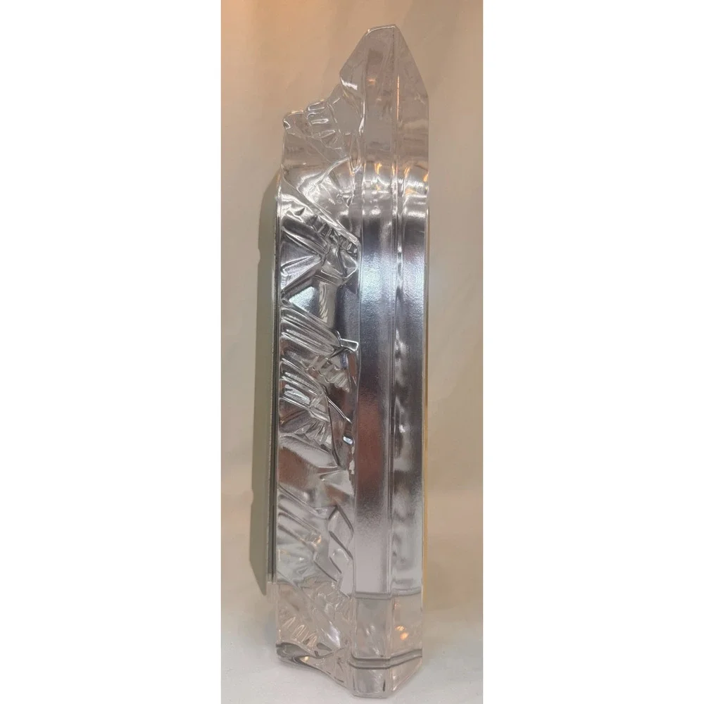 Vintage Seiko QQZ127S Lead Crystal Quartz Desk Mantel Clock Working Japan